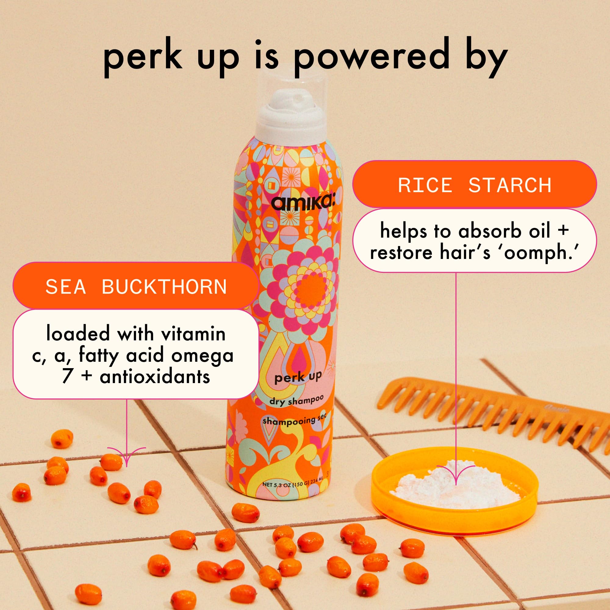 Rice starch powered formula from Amika Perk Up adds volume