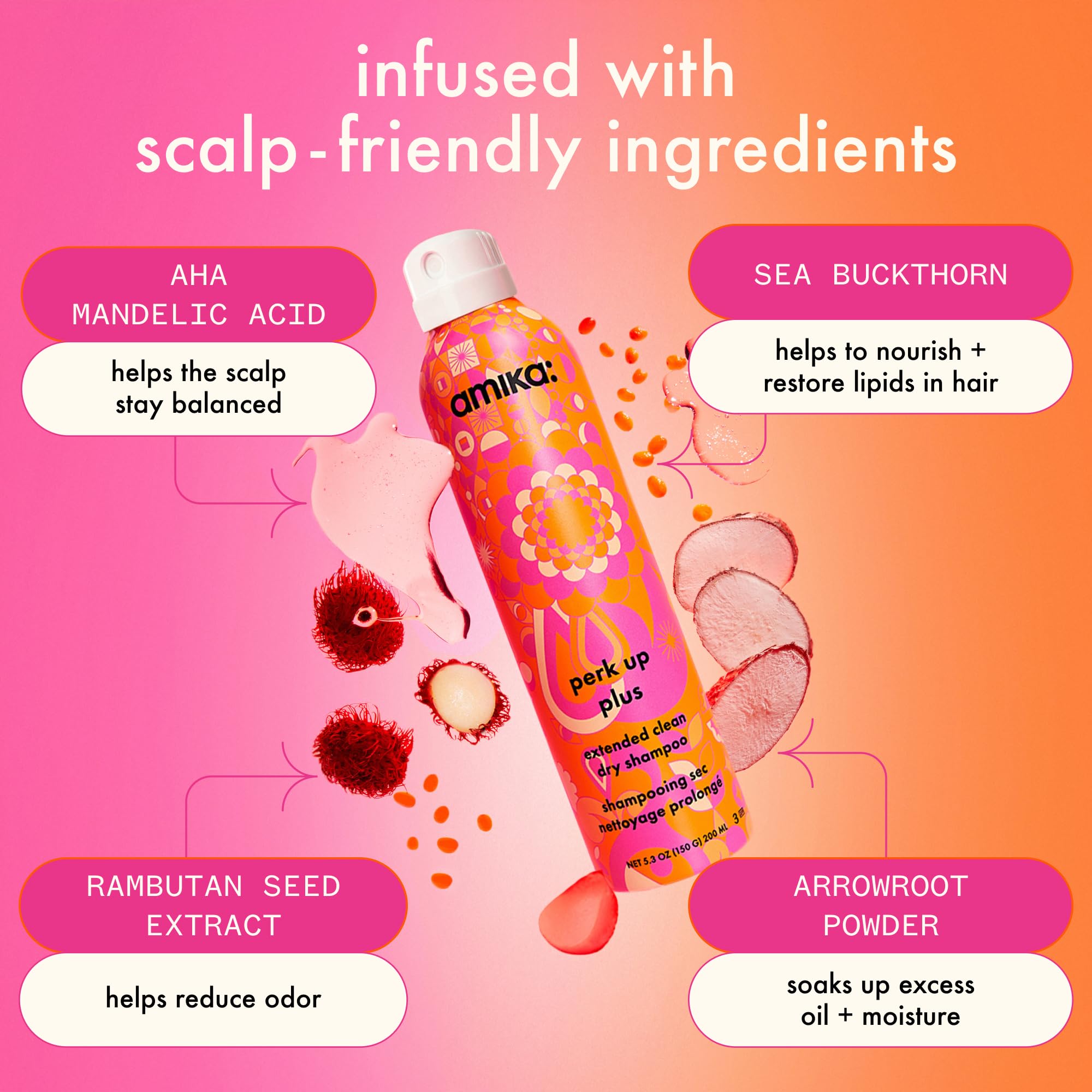 Amika Perk Up Plus, acabado invisible en cabello tras uso.