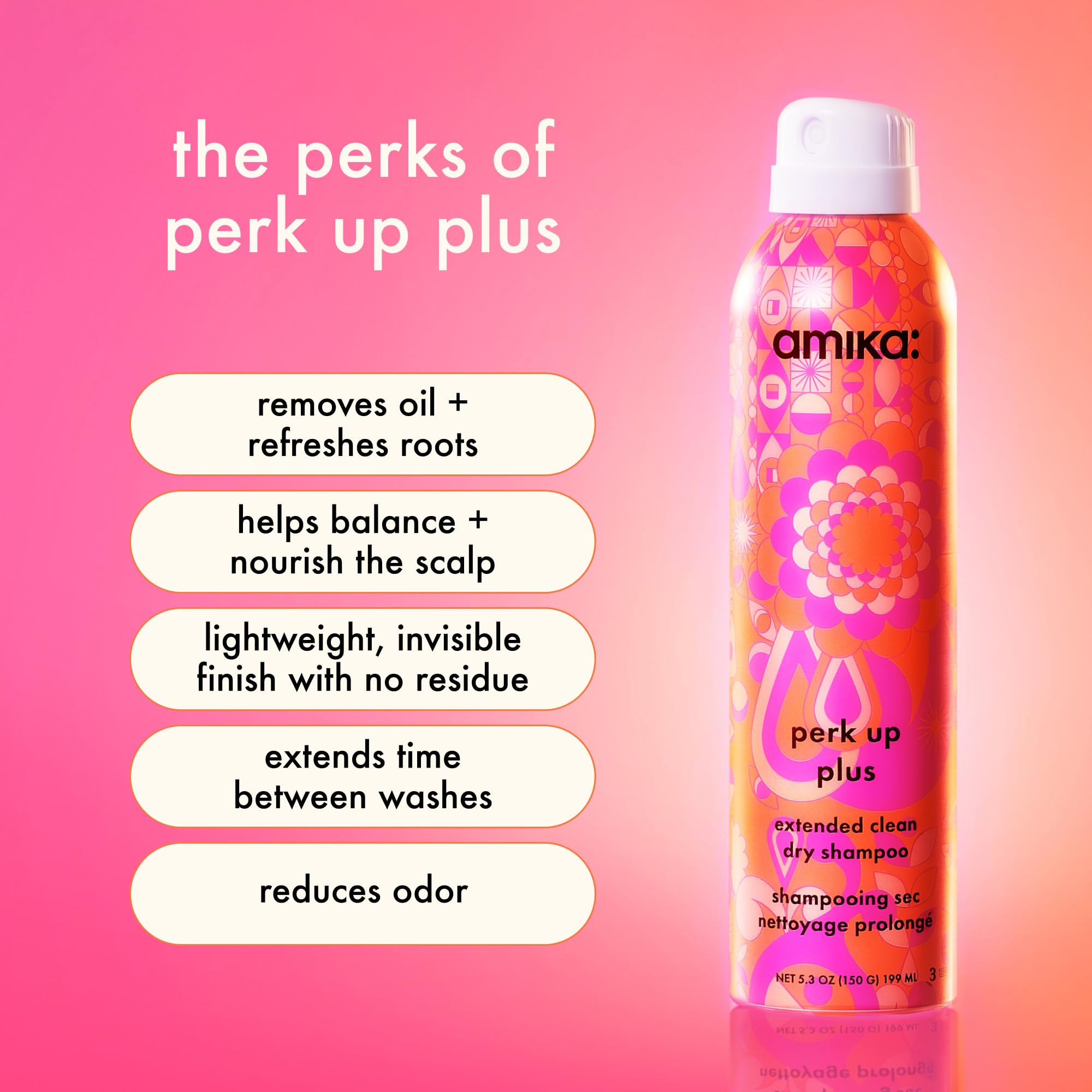 Amika Perk Up Plus, aplicación en raíces para absorber grasa.