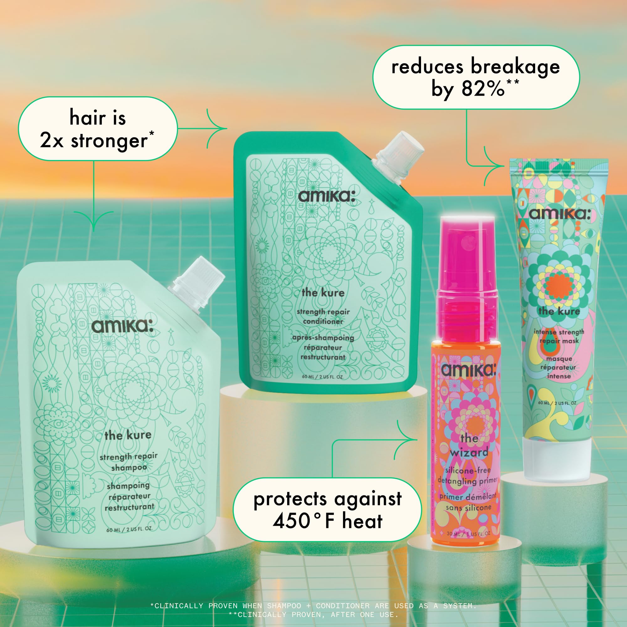 Amika Rescue Team Intense Bond Repair Mask jar with deep conditioning