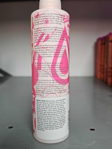 Amika Reset Pink Charcoal Scalp Cleansing Oil foam application for cleansing routine