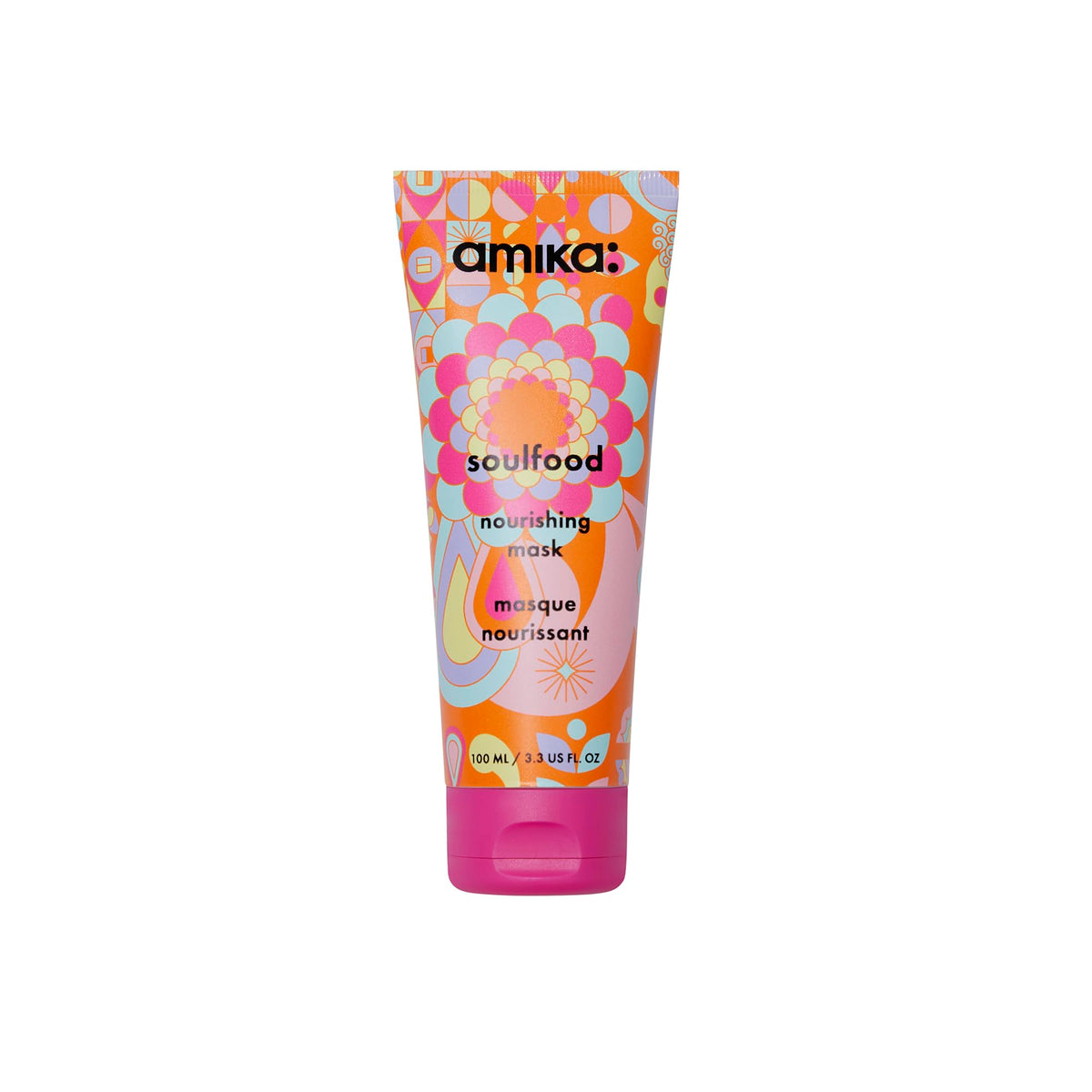 Amika Soulfood: bote de mascarilla nutritiva para cabello y cuidado profundo