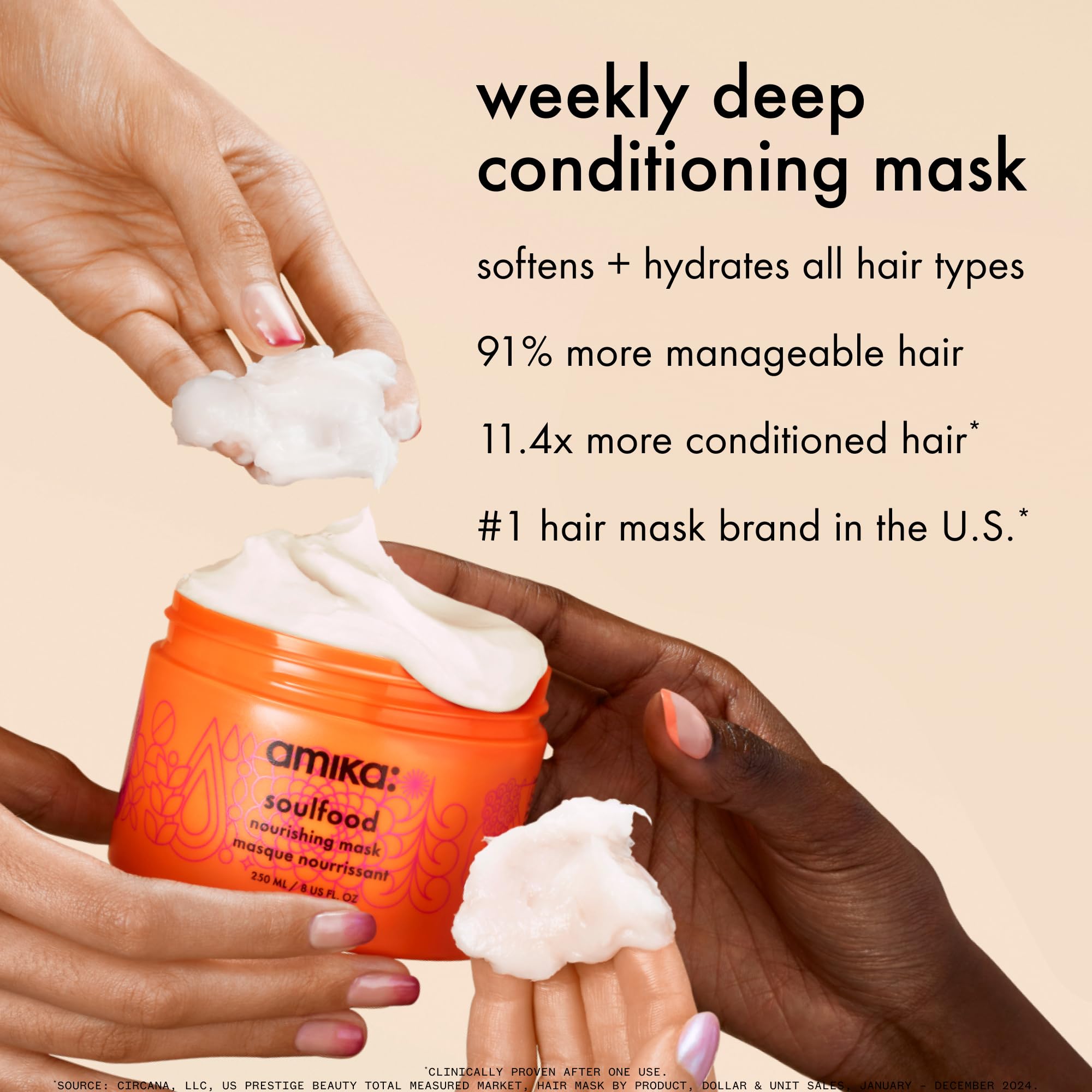 Amika Soulfood: textura cremosa que nutre el cabello