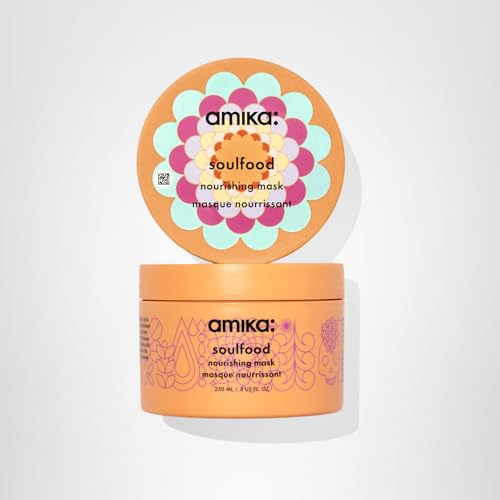 Amika Soulfood Nourishing Mask on dry hair ready for nourishment