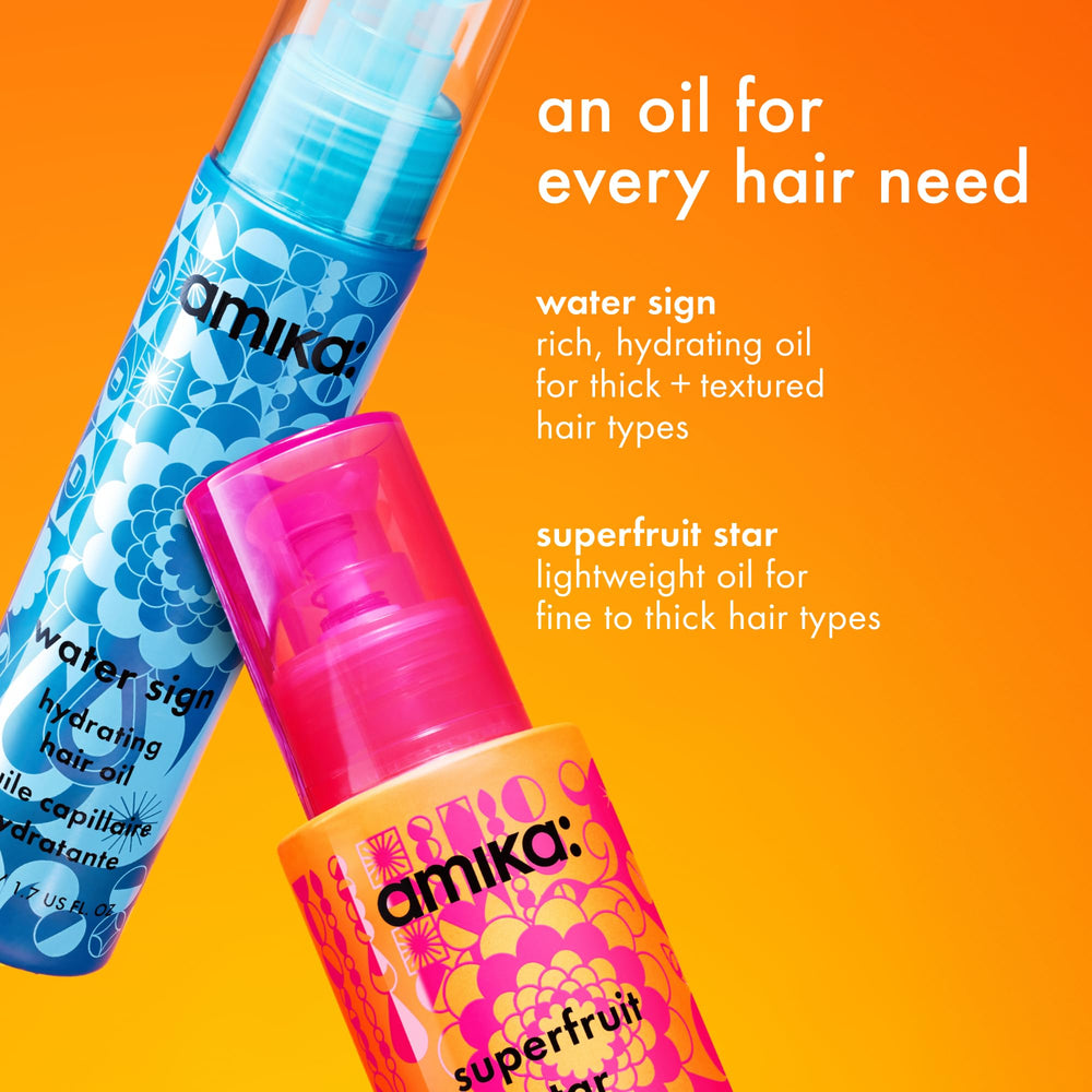 Ends feel protected after applying Amika Superfruit Star oil.