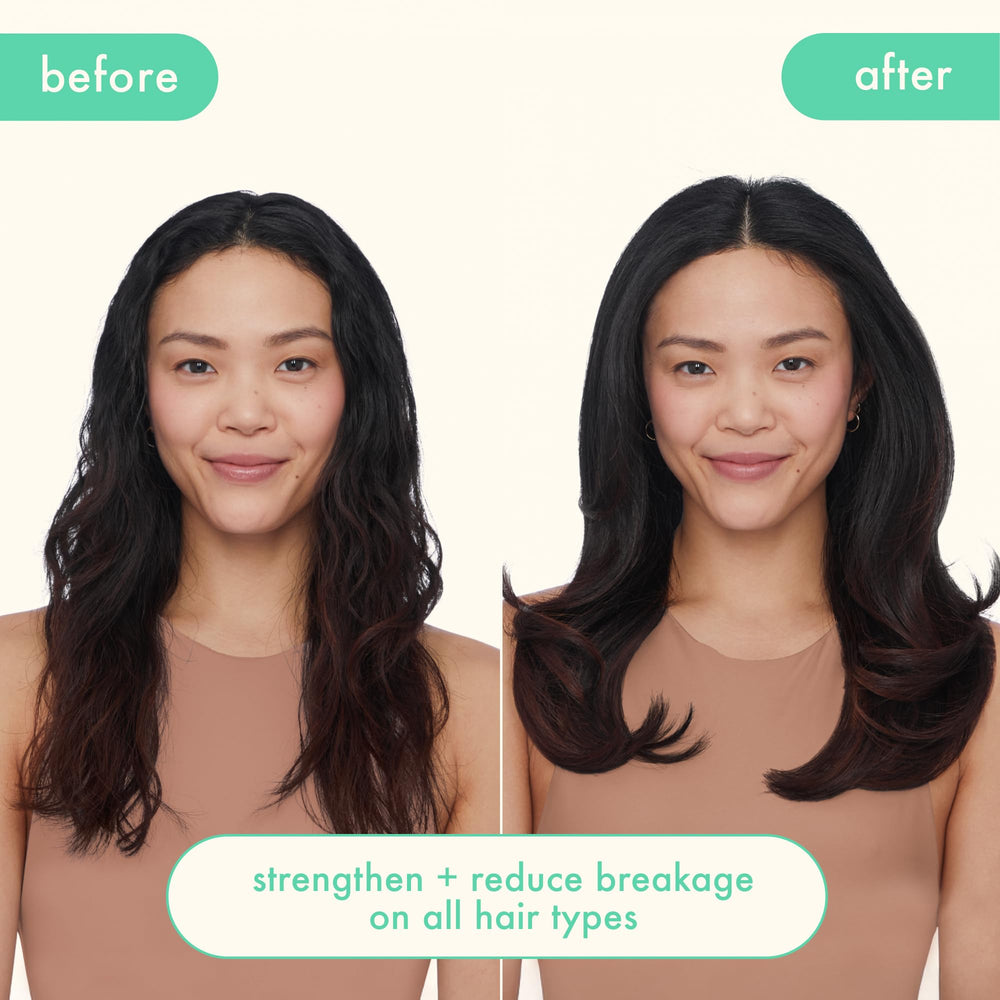 Amika The Kure Strength Repair Shampoo in action with gentle cleansing during shower