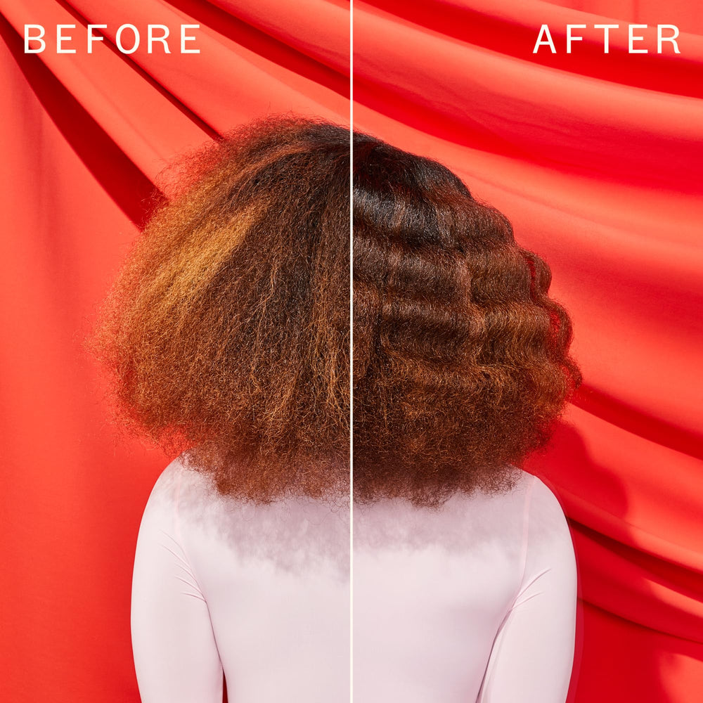 Amika Top Gloss Shine Spray demonstrates lightweight, non-greasy formula
