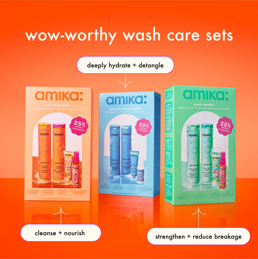 Amika Travel-size Dream Routine tube pack for on-the-go hydration.