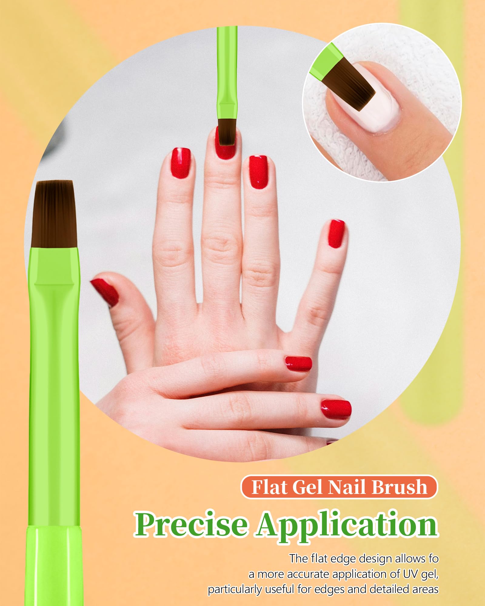 AMilHiTon angled clean-up brush for tight cuticles and corners