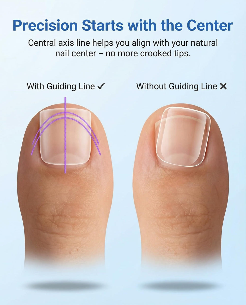 AMilHiTon aplicación fácil, adhesivo rápido para pedicura en casa.