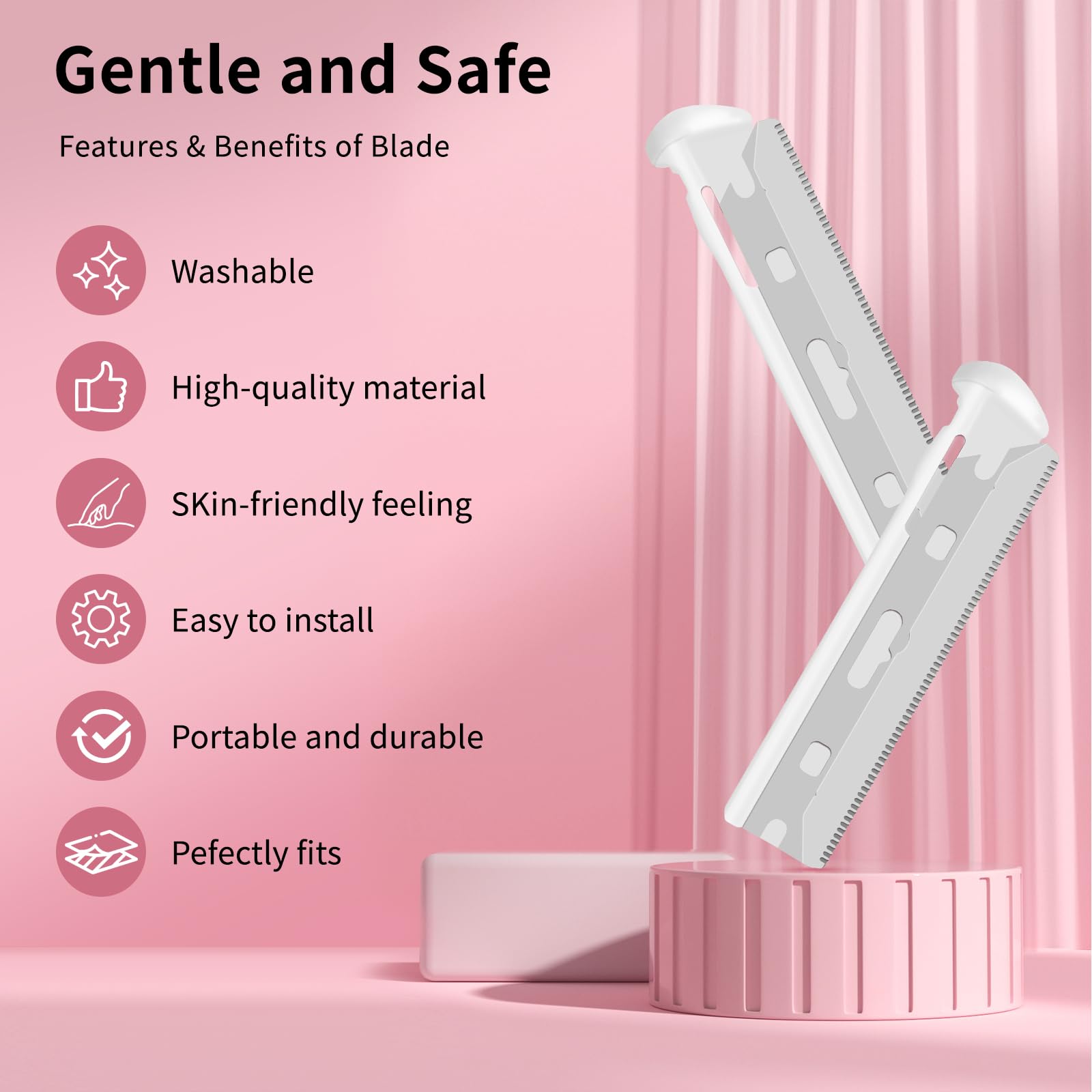 AMILKME 20-count blade refill pack provides economical, long-term grooming options.