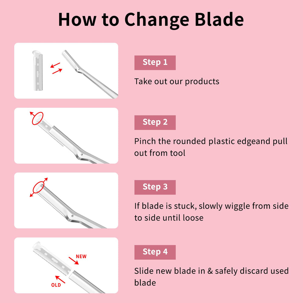 AMILKME easy-clean blades for Tweezerman ensure quick maintenance.
