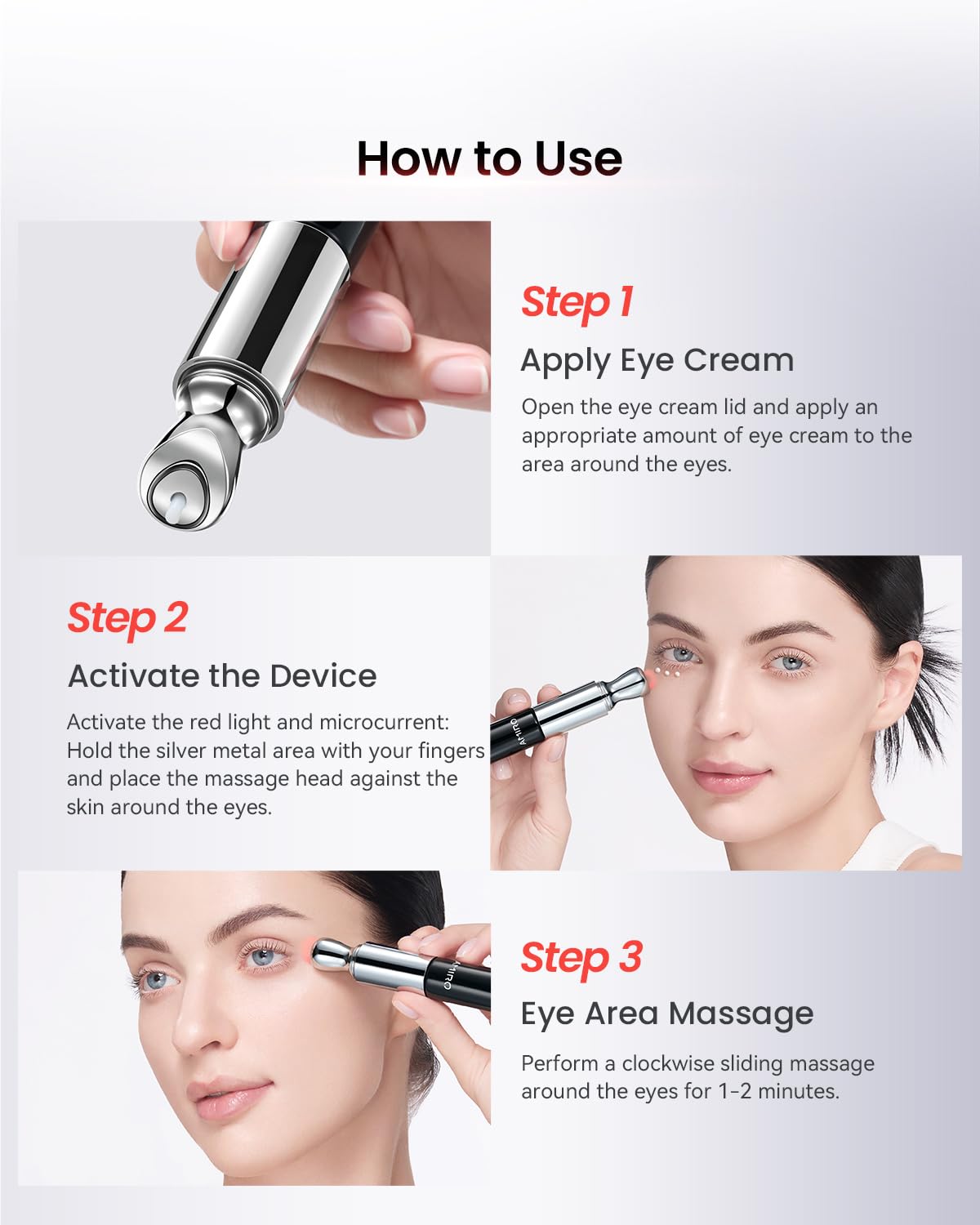 AMIRO hyaluronic acid and vitamin B5 support a hydrated eye skin barrier