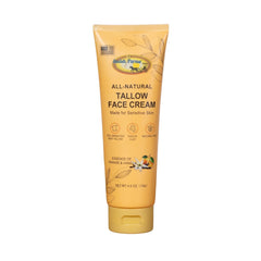 Crema facial Amish Farms con sebo de res en tubo para hidratación suave