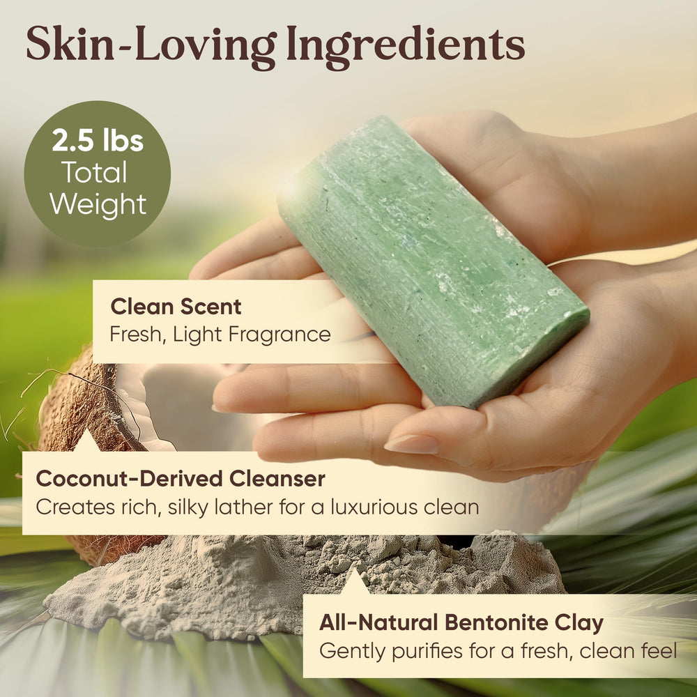 Amish Farms Soap Value Pack closeup 5 oz bar texture