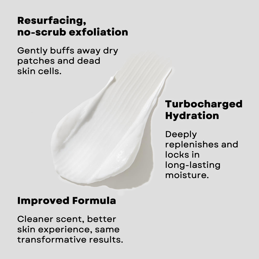 Jar opening reveals fragrance-free, rich formula from AmLactin Crepe Firming Cream.
