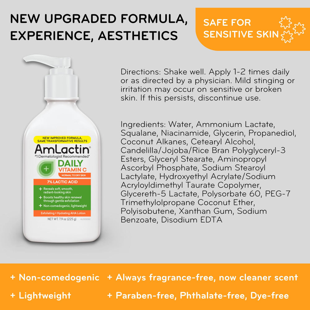 AmLactin, envase libre de crueldad y fragancia para piel sensible.