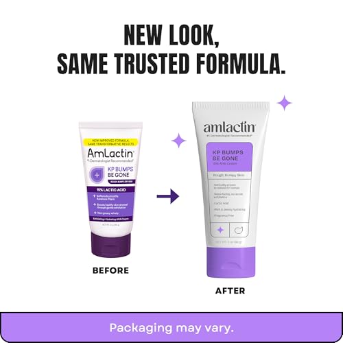 AmLactin KP Bumps Be Gone cream texture highlighting hydrating formula