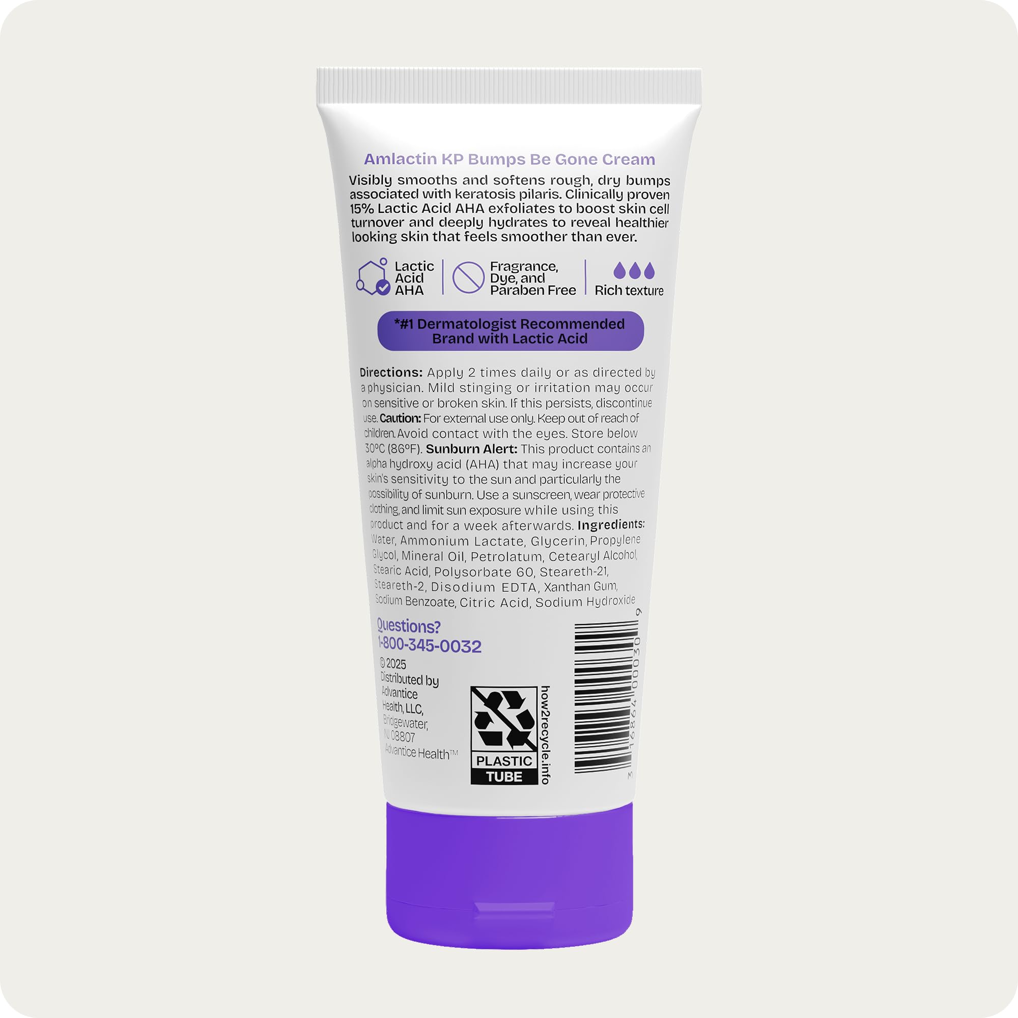 AmLactin KP Bumps Be Gone daily-use moisturizer suitable for KP relief