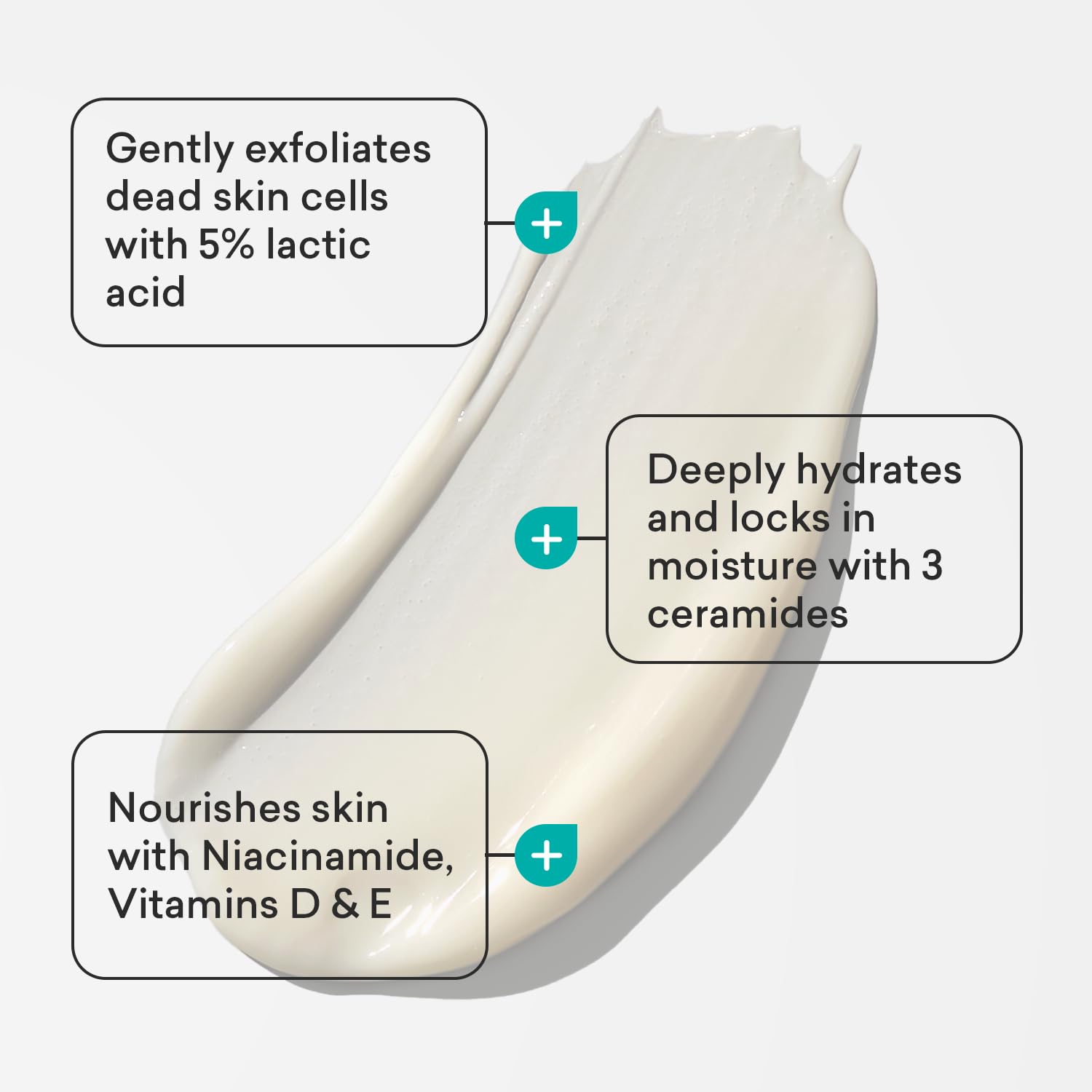 Fórmula con ceramidas de AmLactin Daily Nourish ayuda a nutrir la piel.