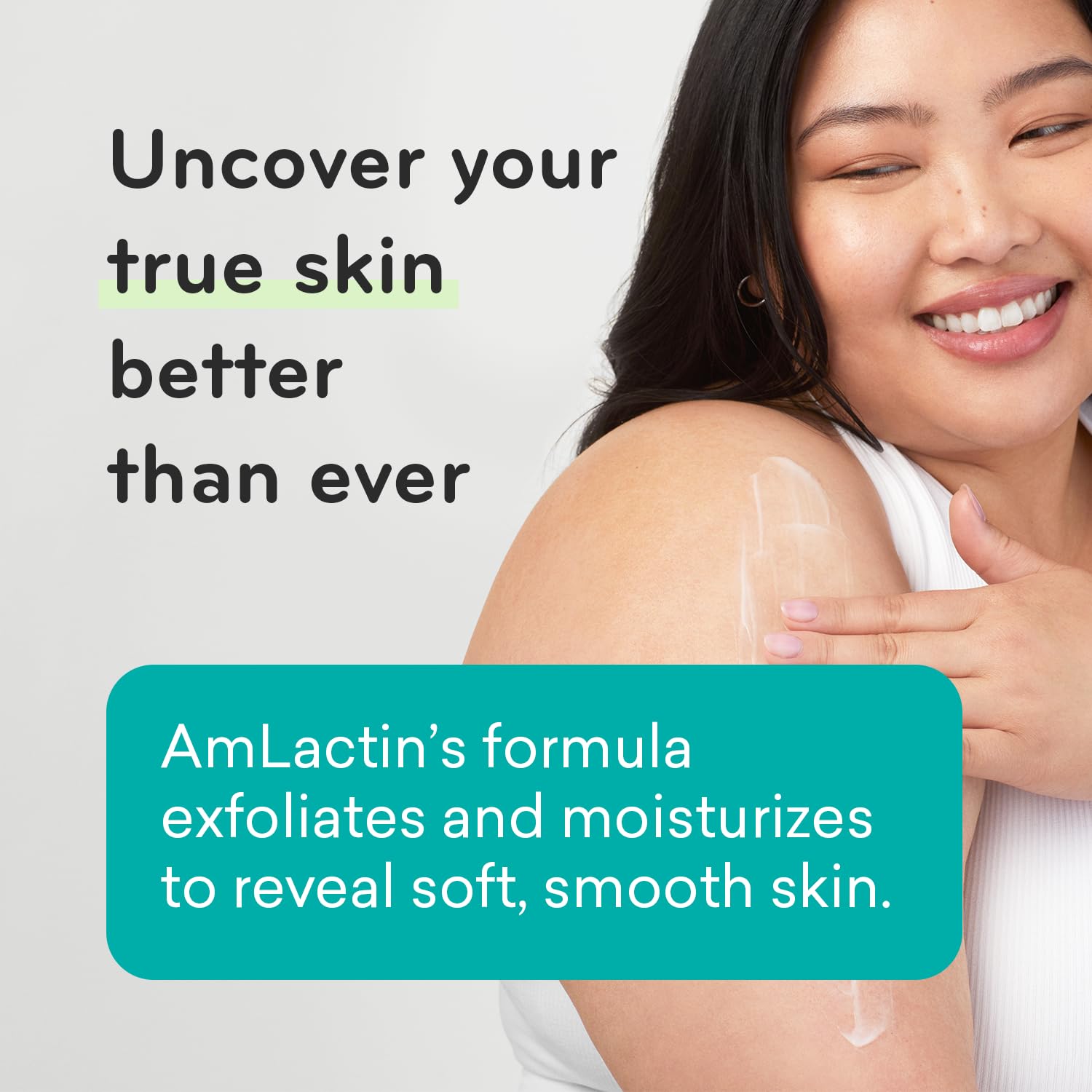 Textura ligera de AmLactin Daily Nourish se absorbe rápidamente.