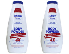 Ammens Polvo Corporal Original, botella con dosificador, ofrece protección duradera y sensación fresca todo el día.
