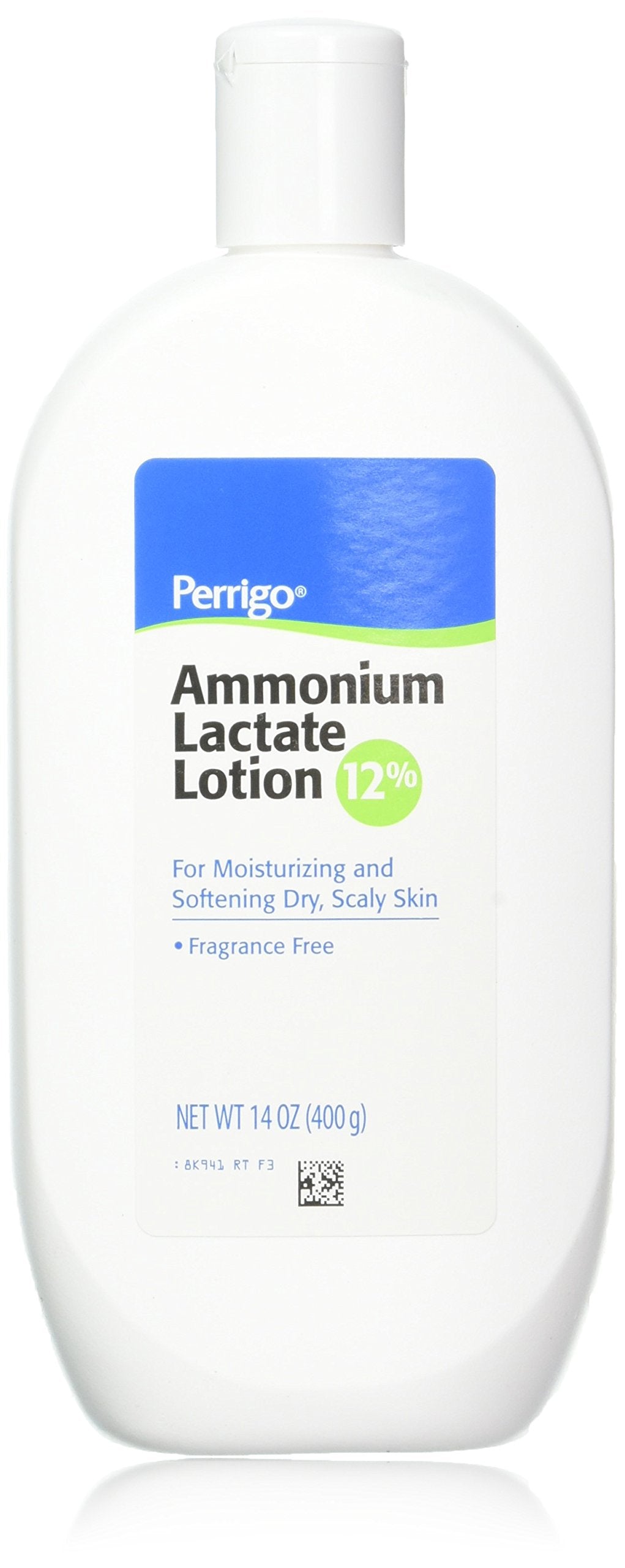 Loción Ammonium Lactate 12% en botella con tapa abatible para uso diario.