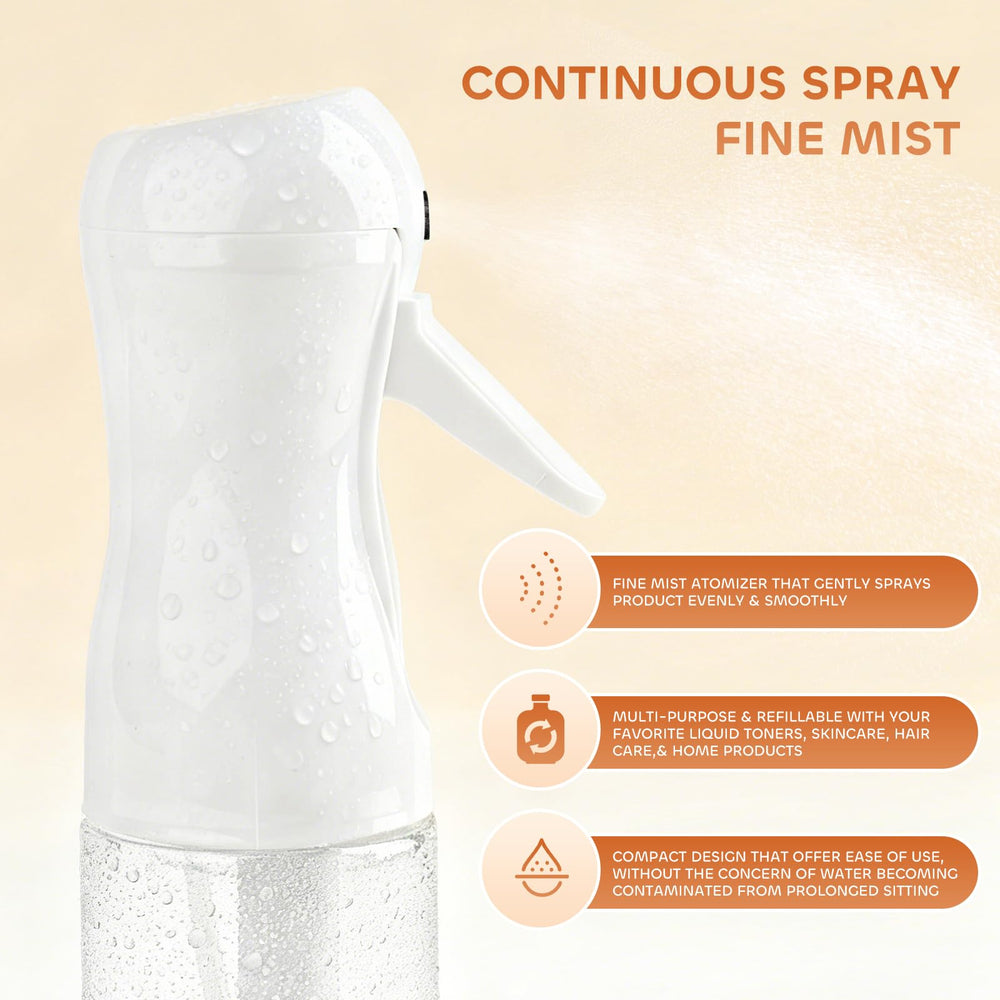 AMOMELA nozzle detail highlights 0.3mm aperture for steady spray.