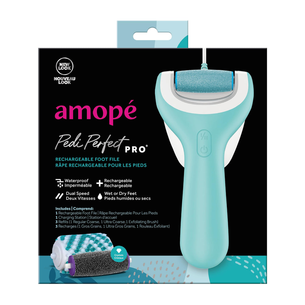 Amope Pedi Perfect Pro rechargeable foot file for cordless pedicures
