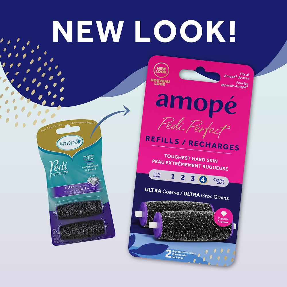 Amope refill pack two-count for continuous at-home pedicure maintenance.