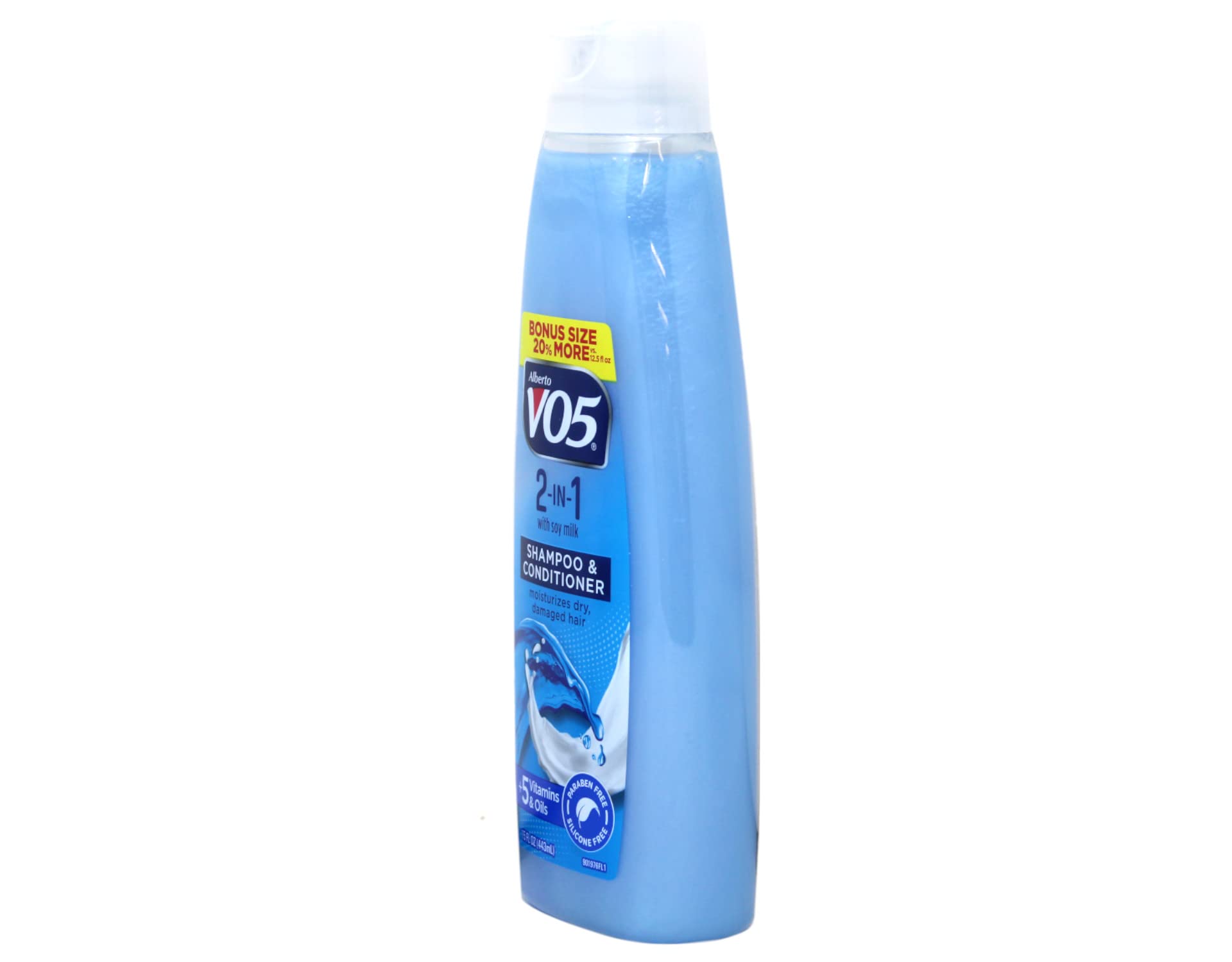 AMOTAOS VO5 2 en 1 frasco compacto promueve peinado rápido.