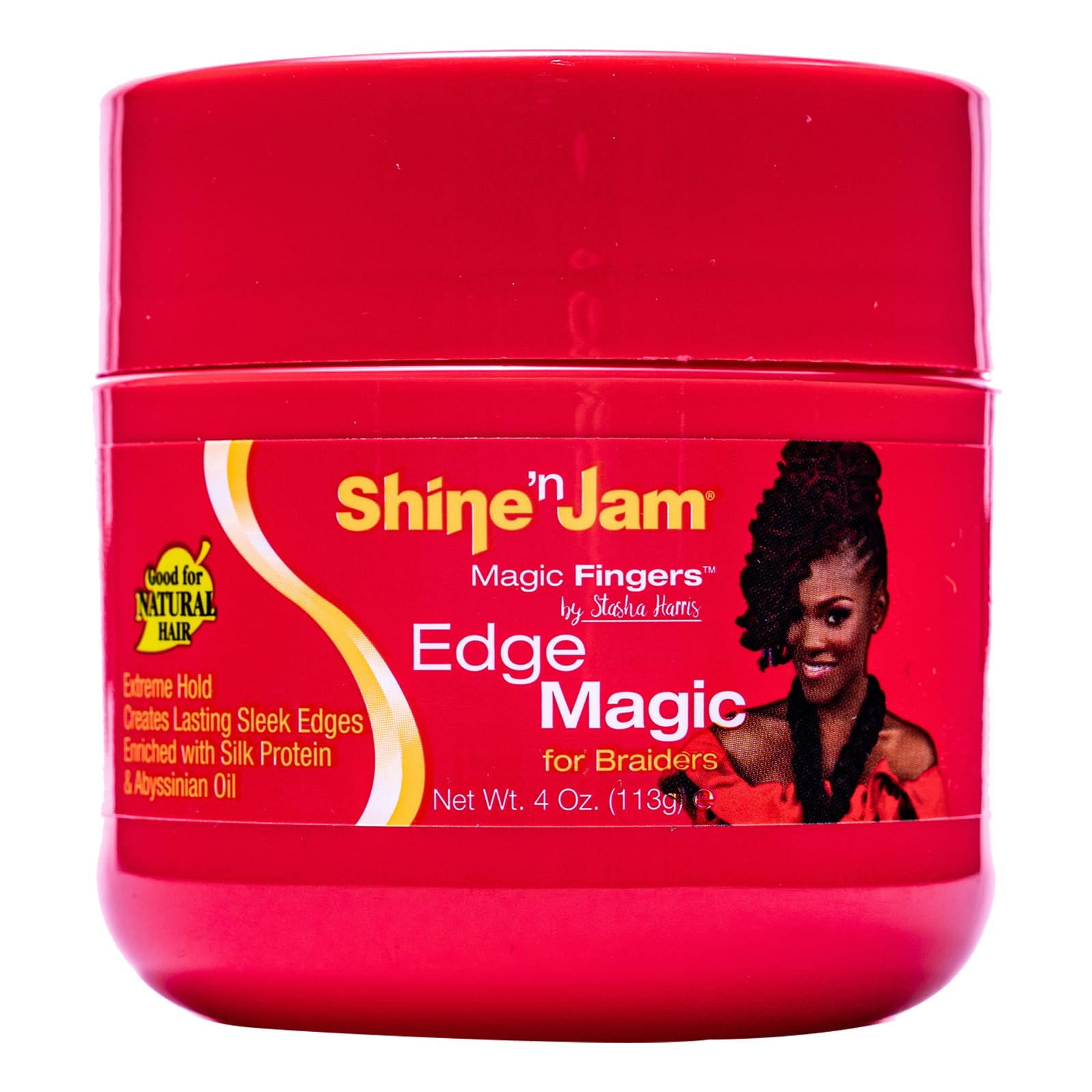 AmPro Shine-n-Jam edge-control-jar, smooths edges with firm hold and shine
