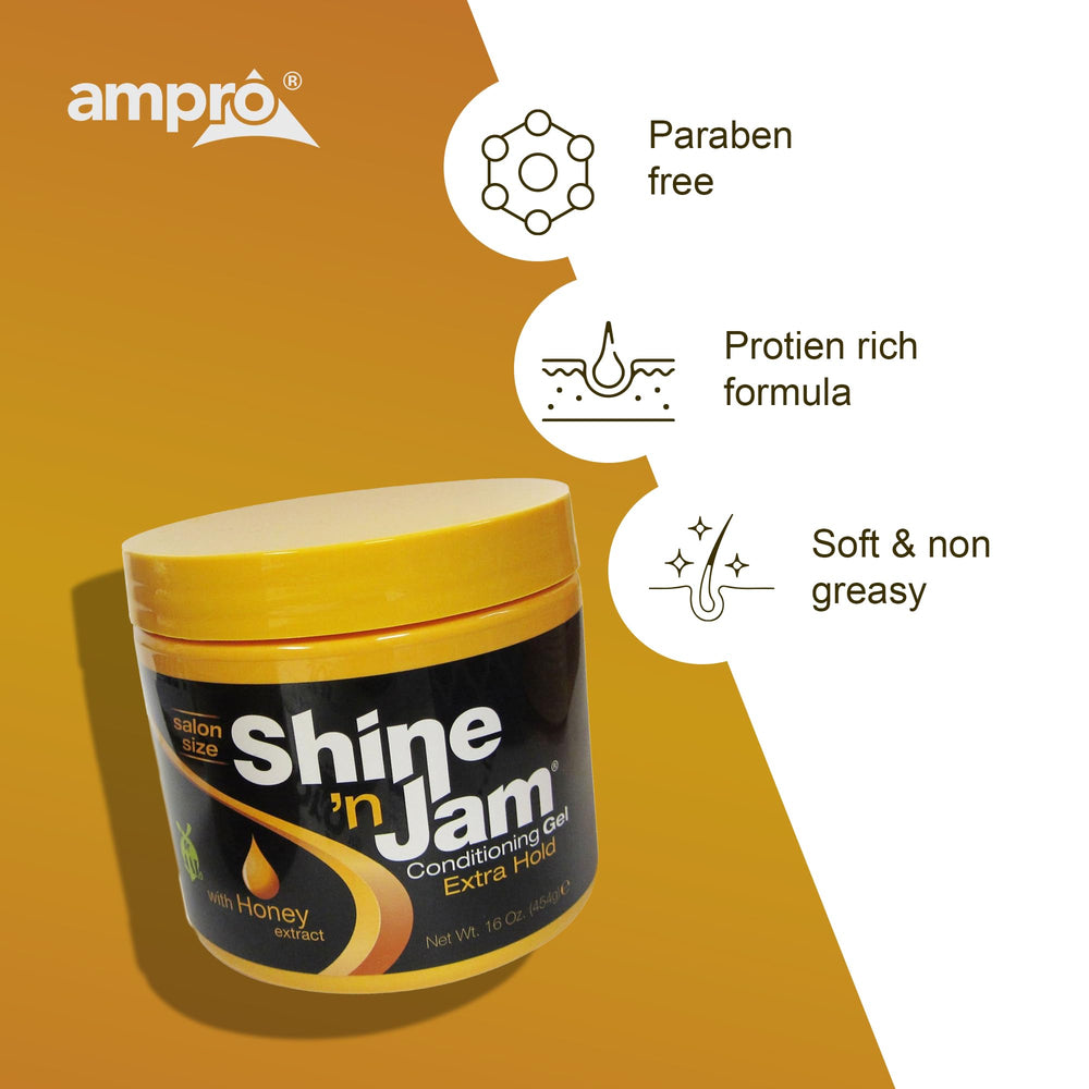 AmPro Shine 'n Jam torsiones-locs: define giros y locs con suavidad
