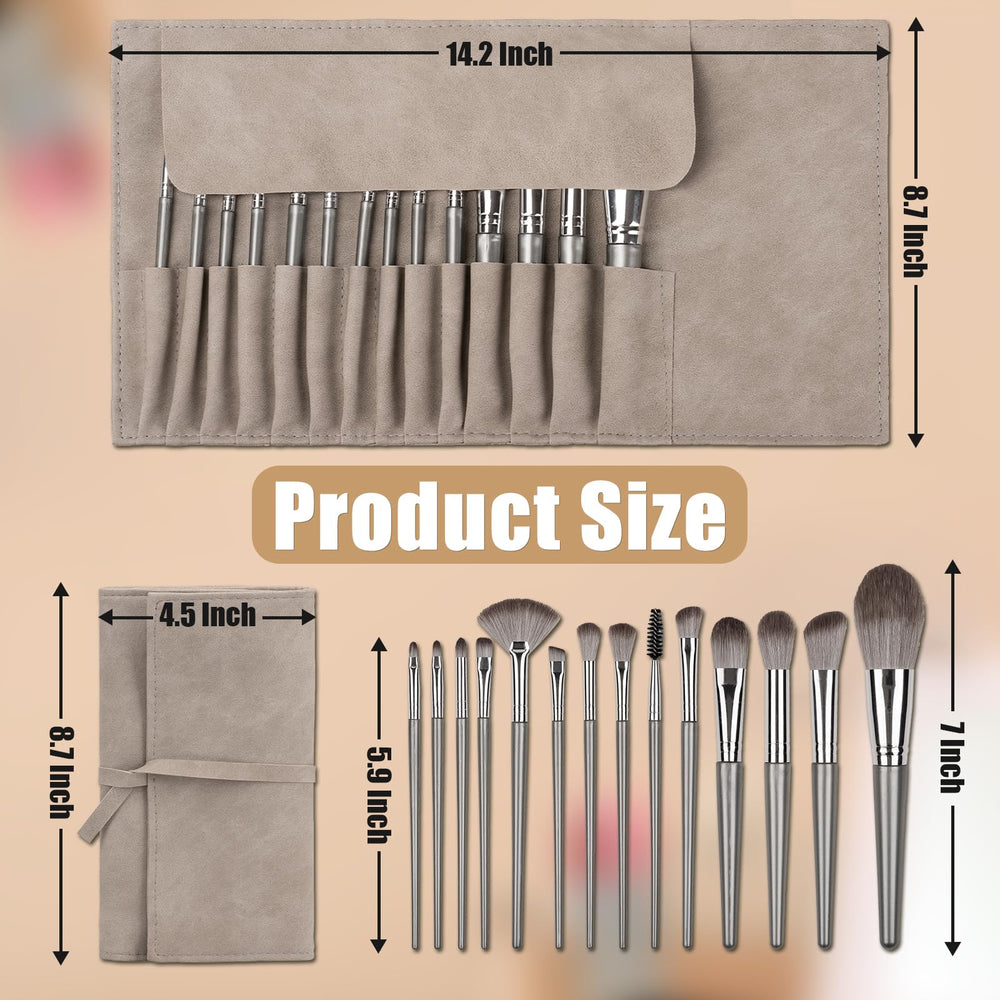Amrules soft synthetic bristles provide gentle blending with minimal shedding