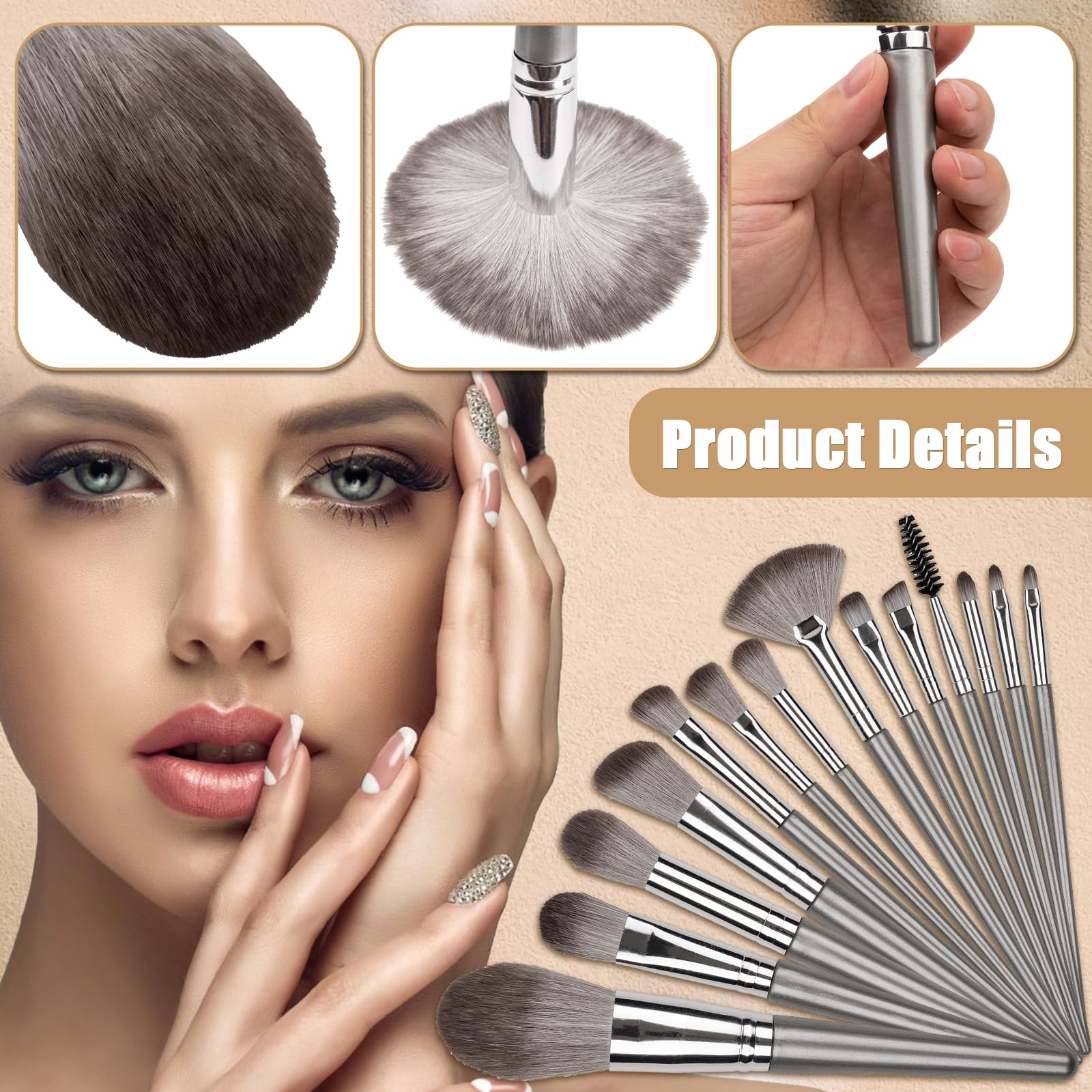 Amrules travel-friendly brush set fits neatly in a bag for on-the-go touch-ups
