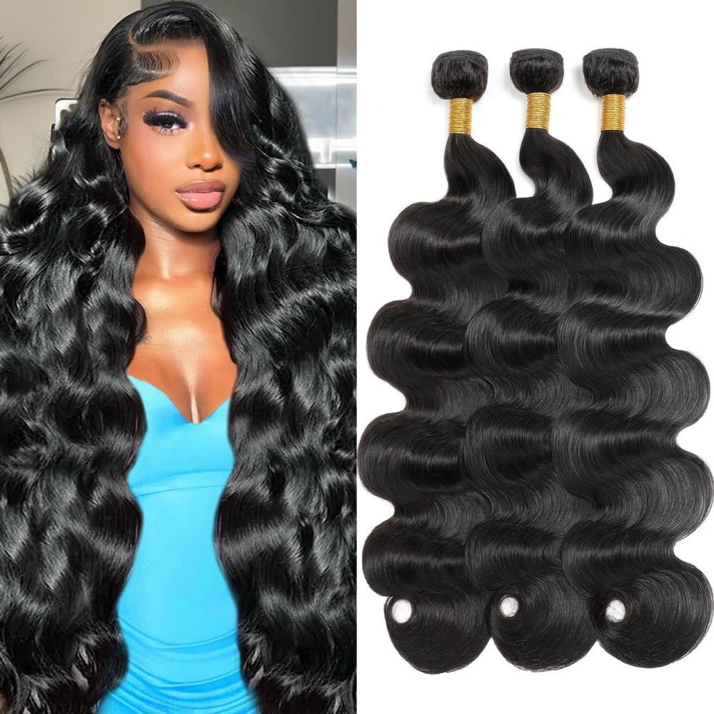 Amskdum 12A Brazilian body wave bundles 18 inch for natural volume.