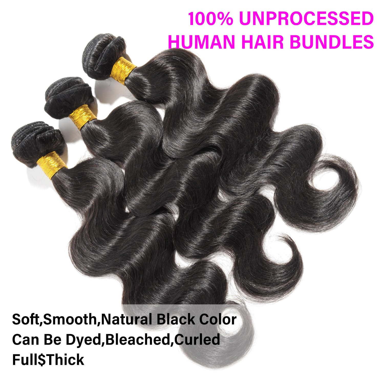 Amskdum three-bundle set helps achieve a fuller, natural look.