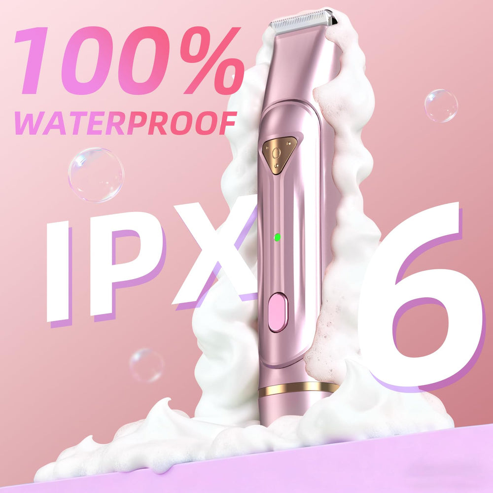 AMSOUP Dermave Bikini Shaver waterproof design ready for wet-dry routines.