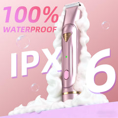 AMSOUP Dermave Bikini Shaver waterproof design ready for wet-dry routines.