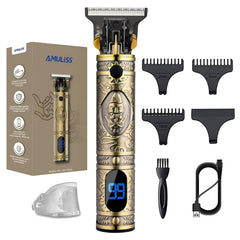 AMULISS professional hair clippers with zero gap for precise trims.