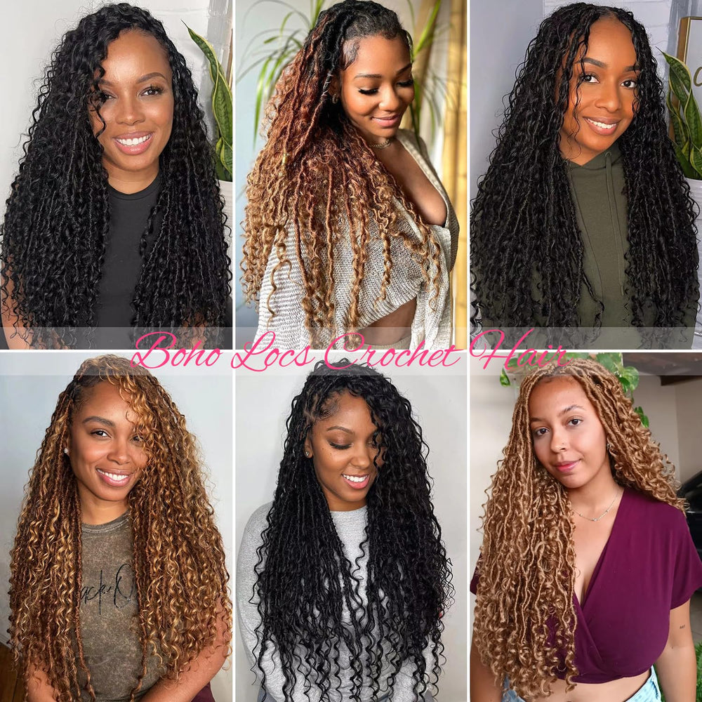 AMUMI Soft Boho Locs 30 inch natural sheen delivers a polished finish.