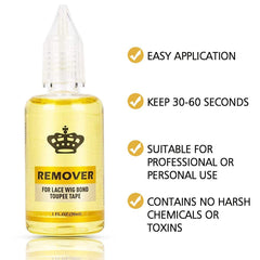 Amyqueen removal process demonstrates separation of hairpieces with minimal tugging