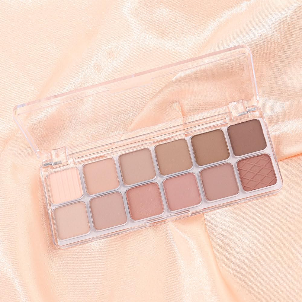 AMY'S DIARY 12Color palette compact size for travel-friendly makeup