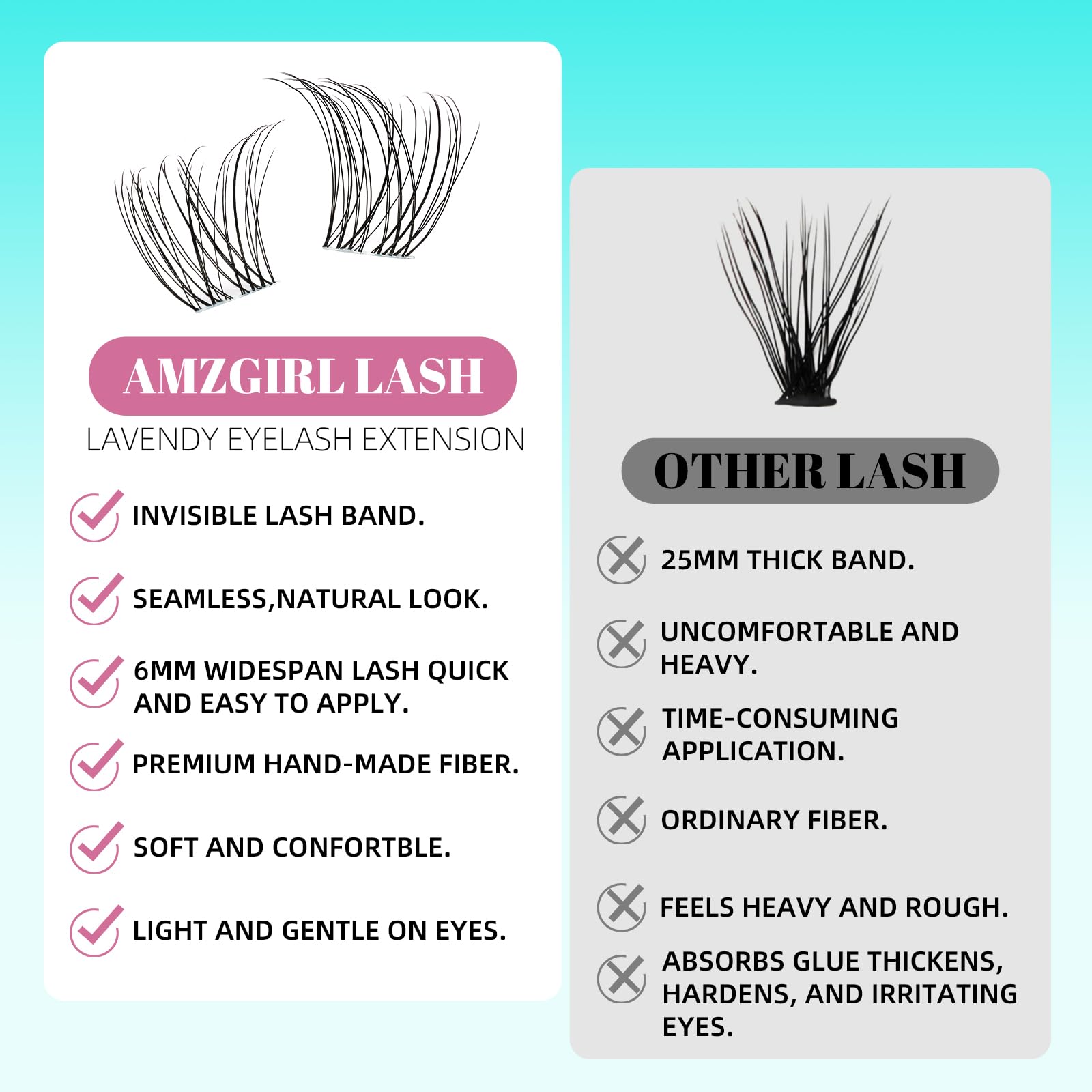AMZGIRL LASH all-in-one kit for at-home lash extensions