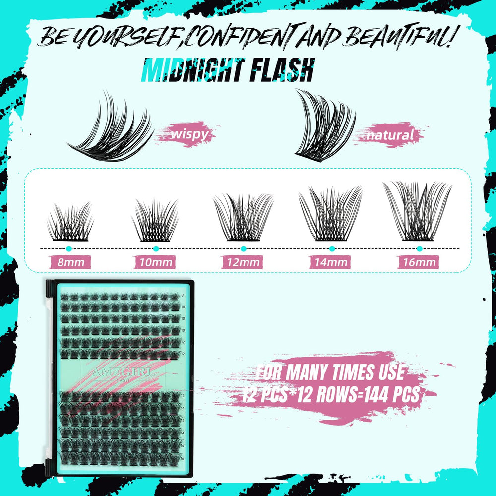 AMZGIRL LASH Bond and Seal bottle highlights waterproof hold and shine