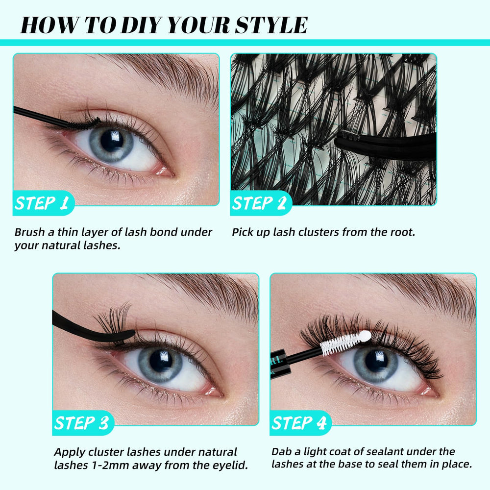 AMZGIRL LASH Clusters lashes 30D-40D range 9-16mm