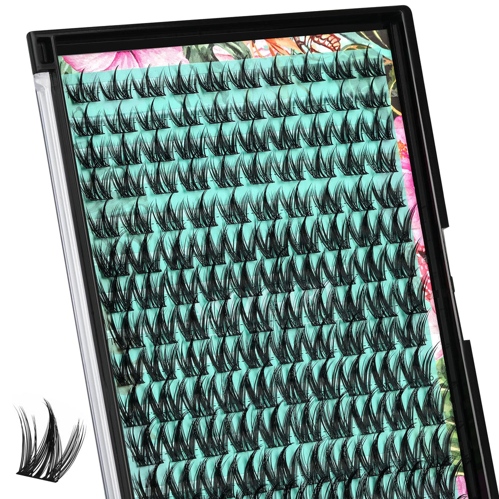AMZGIRL LASH manga clusters 140pc pack adds bold eye volume for quick glam.