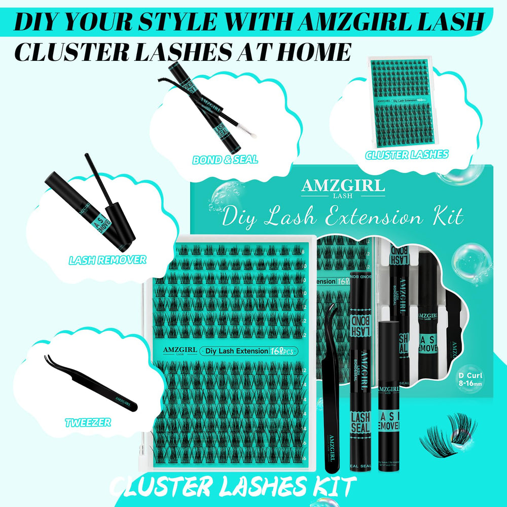 AMZGIRL LASH D-Mix8-16mm kit for versatile looks with mixed lengths