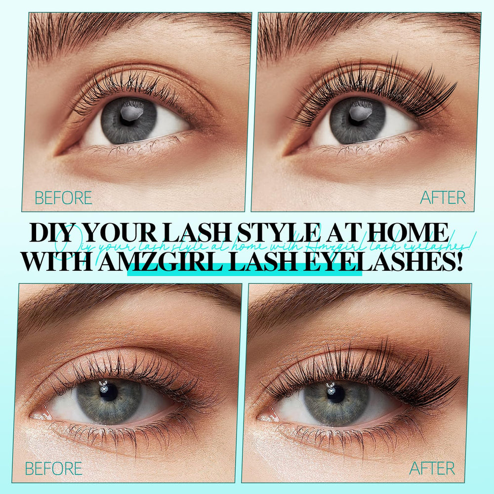 AMZGIRL LASH easy-application clusters for quick salon-quality results