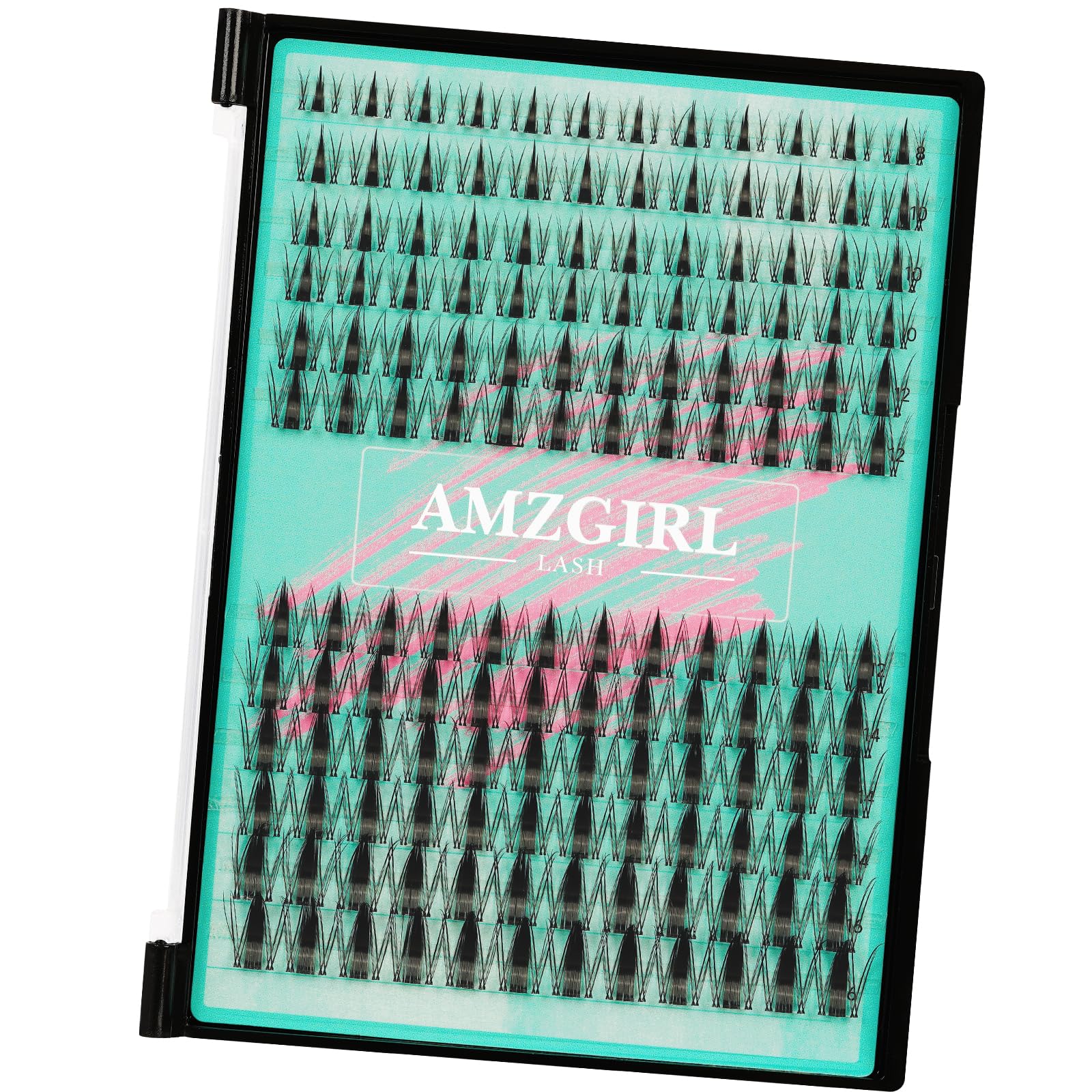 AMZGIRL LASH manga-style fairy lash clusters in a box for vacation-ready lashes
